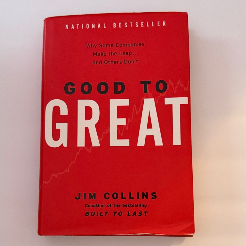 Good to Great Book by Jim Collins